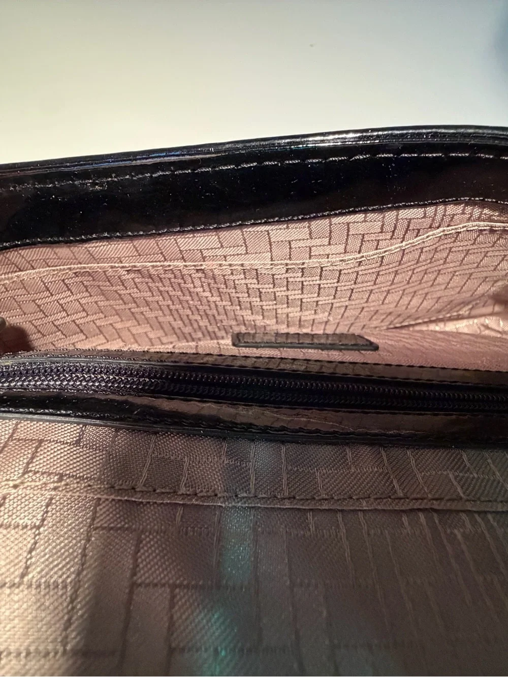 Cole Haan Black and Brown Woven Clutch